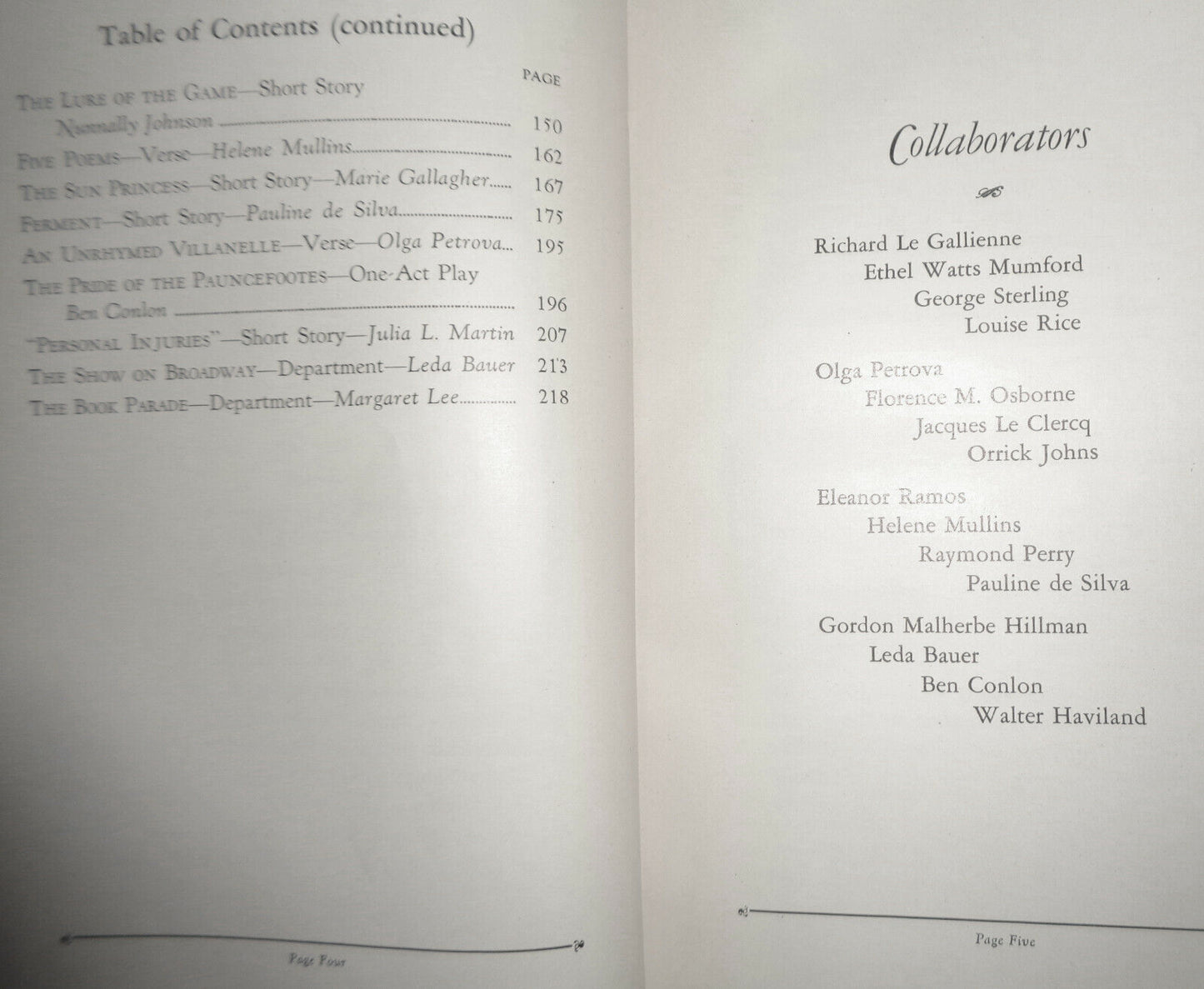 The American Parade - Premiere Issue 1926 -- SIGNED By 7 author contributors