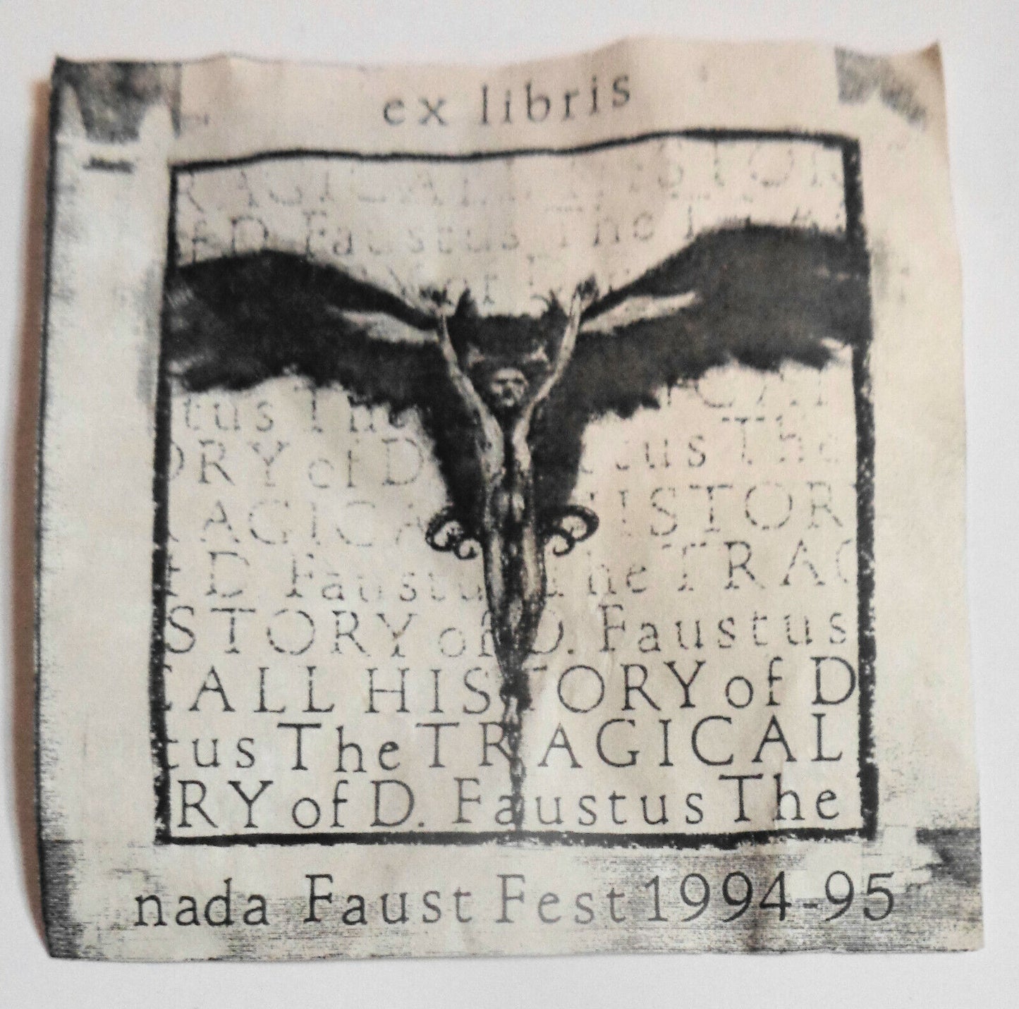 Nada Faust Fest 1994-95 Ex Libris Bookplate