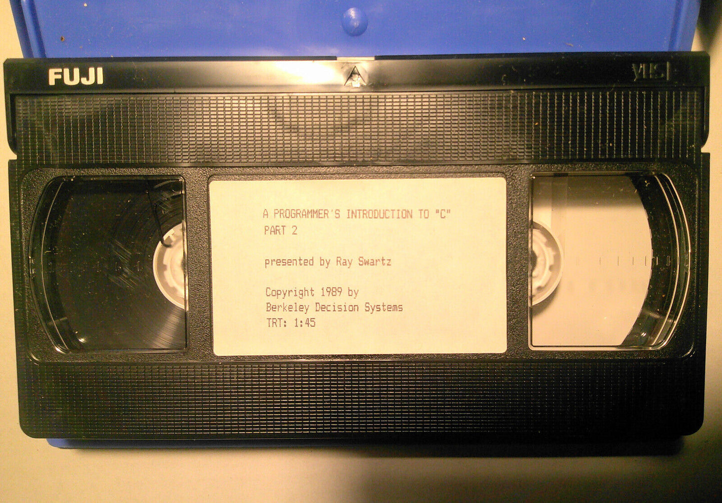 A programmer's introduction to "C", Part 2 - VHS tape by Ray Swartz. 1989