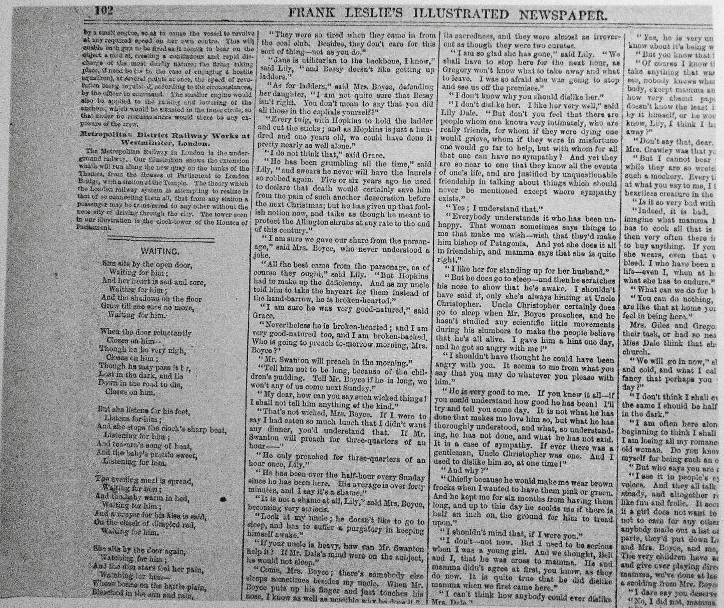 Sleeping coach on the Erie Railway - Frank Leslie's, May 4, 1867