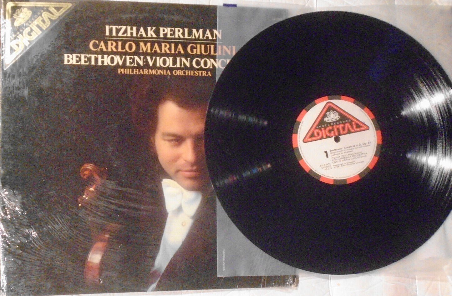 Itzhak Perlman : 3 LPs lot : Wieniawski, Chausson, Beethoven - Violin concertos