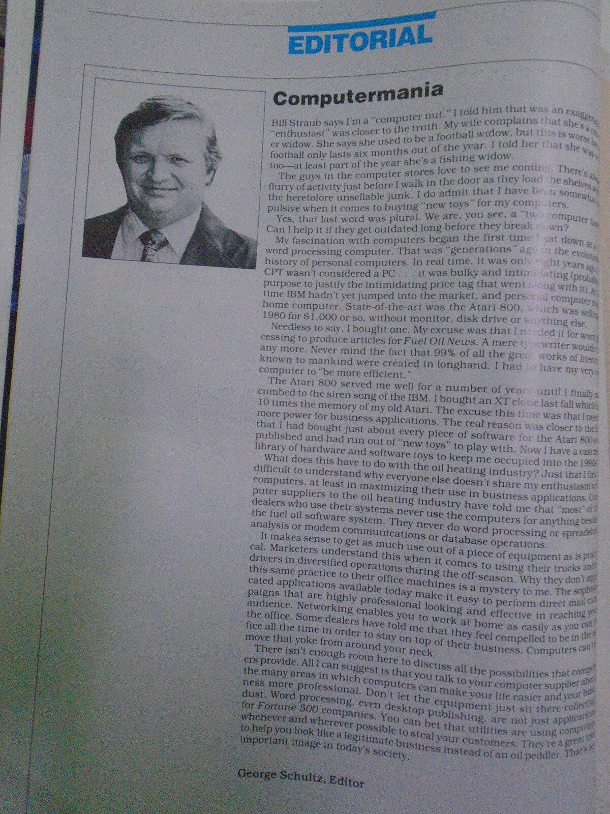 Fuel Oil News New Magazine April 1989. Computer Issue. "Computermania".