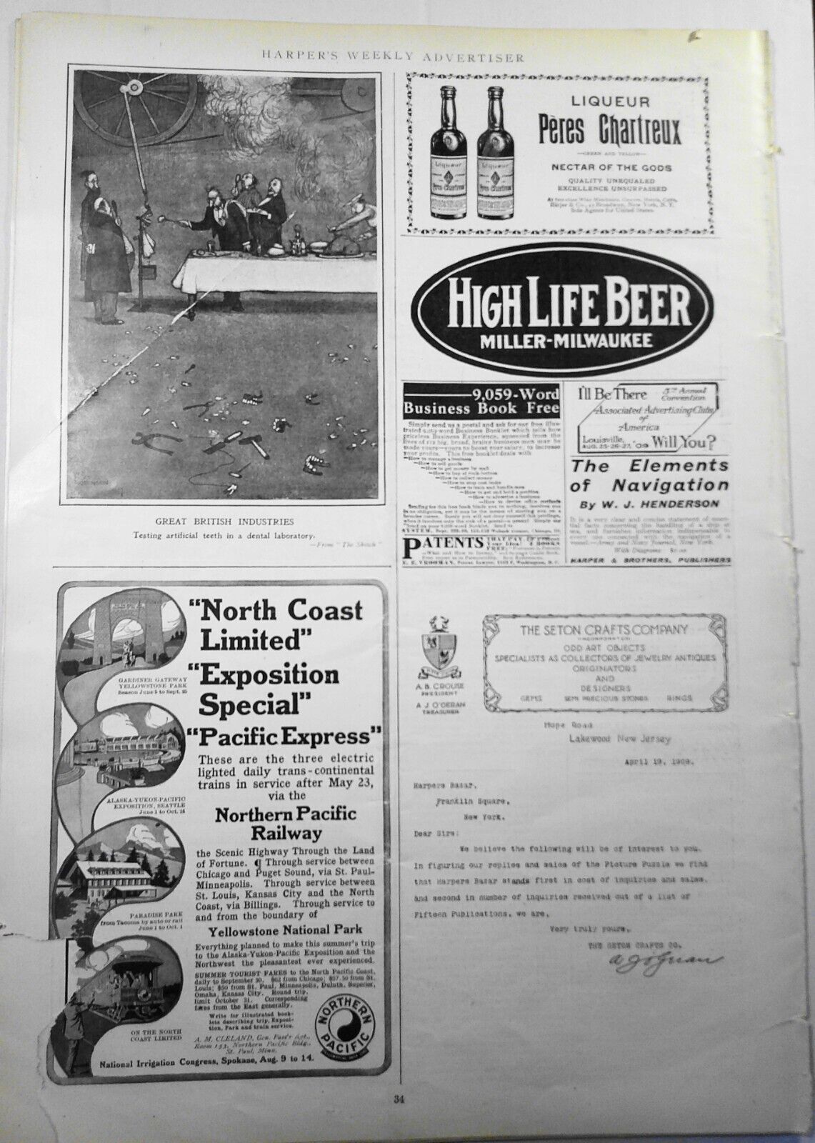 Harper's Weekly June 5, 1909. Julia Ward Howe; Baseball; Customs service; etc
