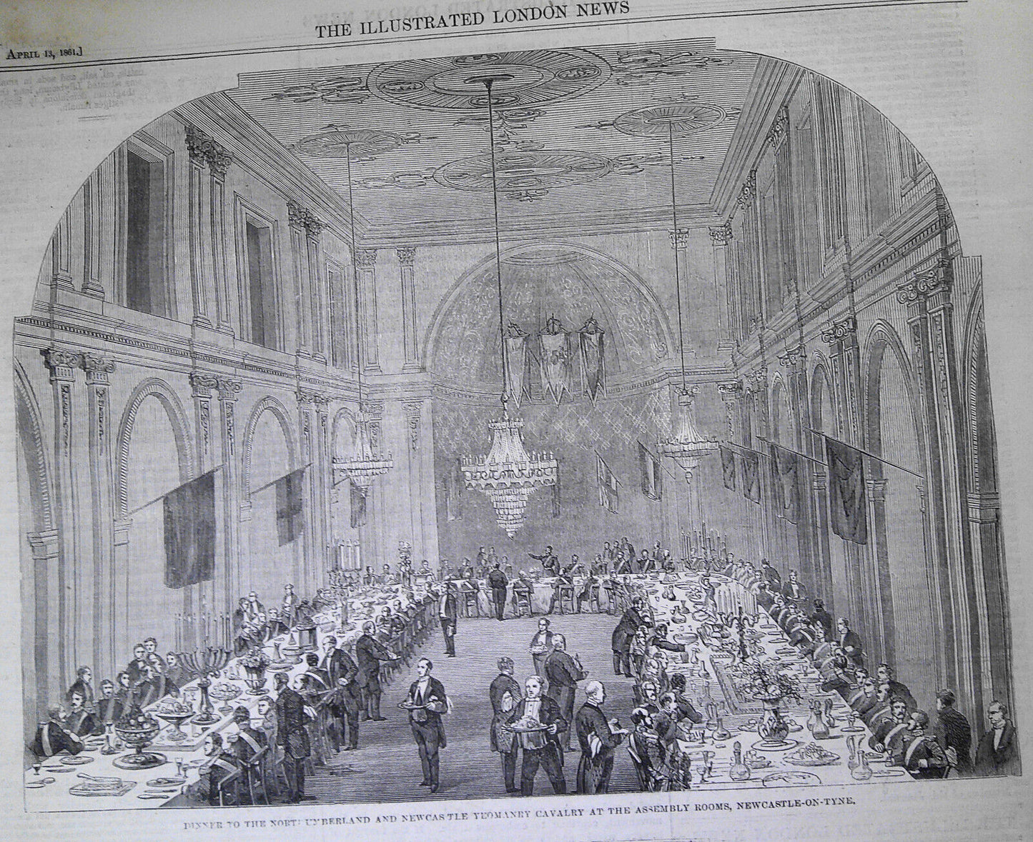 A Group of Chinese. Illustrated London News, April 13, 1861. Original print
