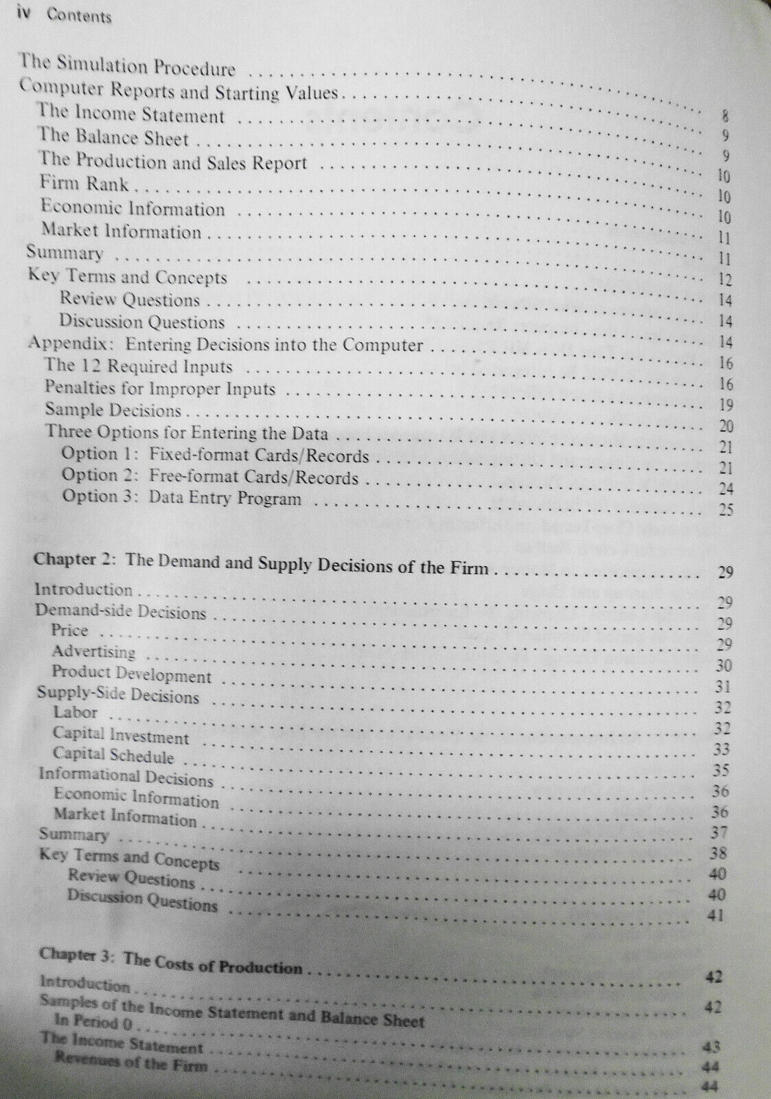 Student manual for microsim : a computerized microeconomic simulation, 1984