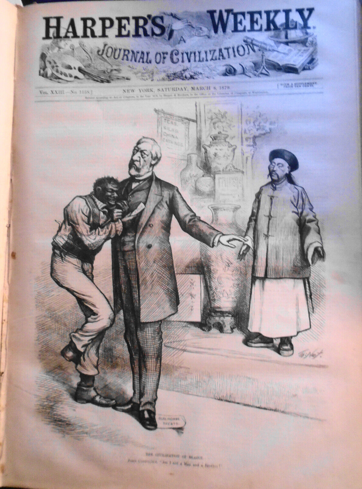Harper's Weekly, Bound volume January to June, 1879. 1st edition Original issues