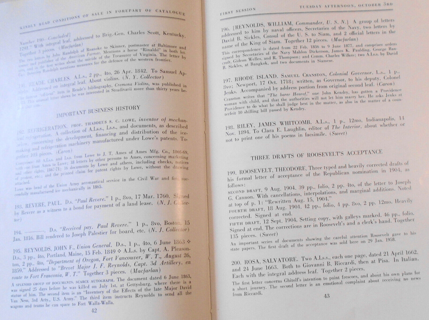 First editions, illuminated manuscripts, miniature books ... Forest H Sweet 1961