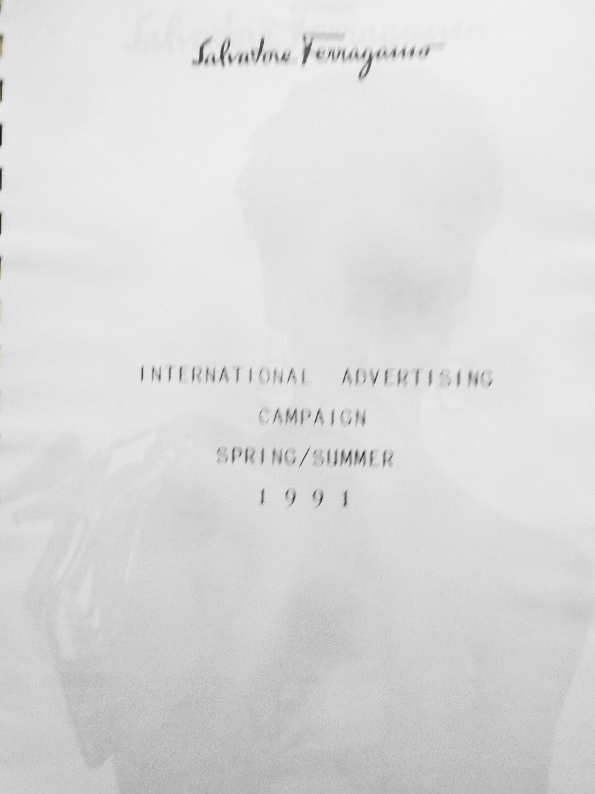 Salvatore Ferragamo Advertising Strategy for Spring/Summer 1991. With photos/ads