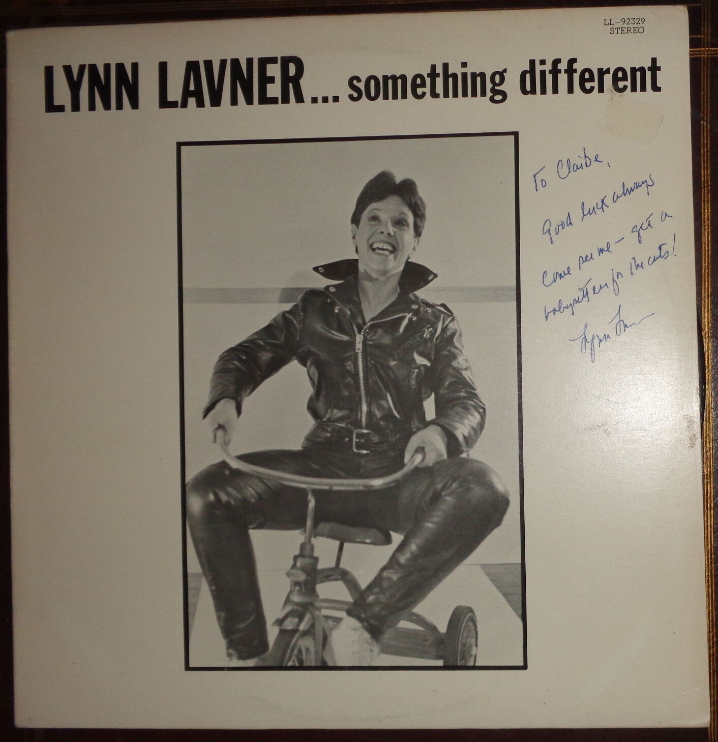 LYNN LAVNER - Something Different - LP - Signed / Autographed LL-92329 1983