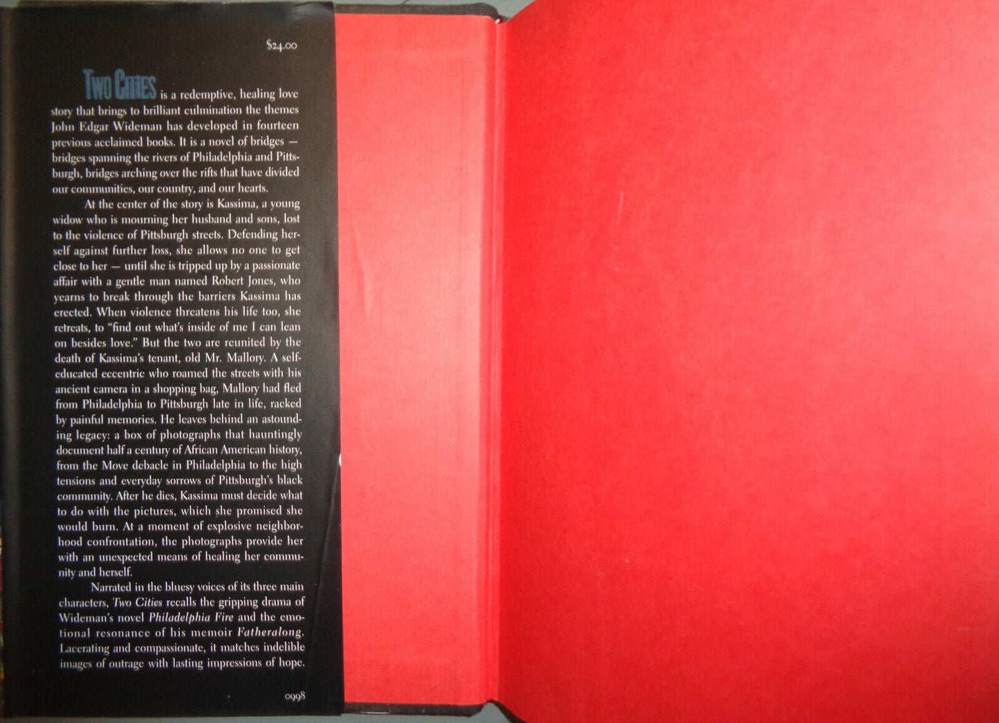 John Edgar Wideman - Two Cities - SIGNED First Edition. 1998. Fine/Fine