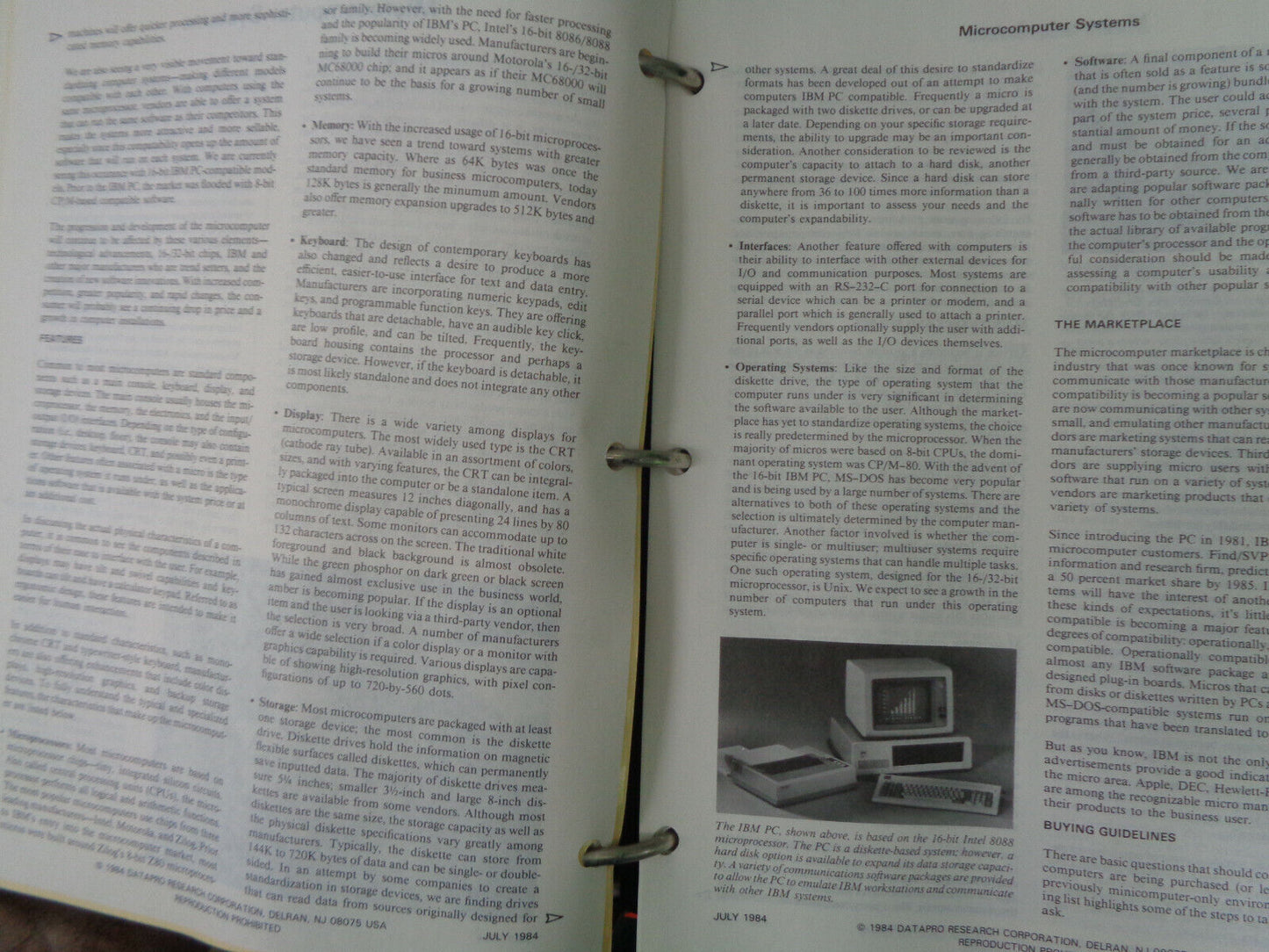 Datapro reports on minicomputers. 1985 by Datapro Research Corporation. Fine