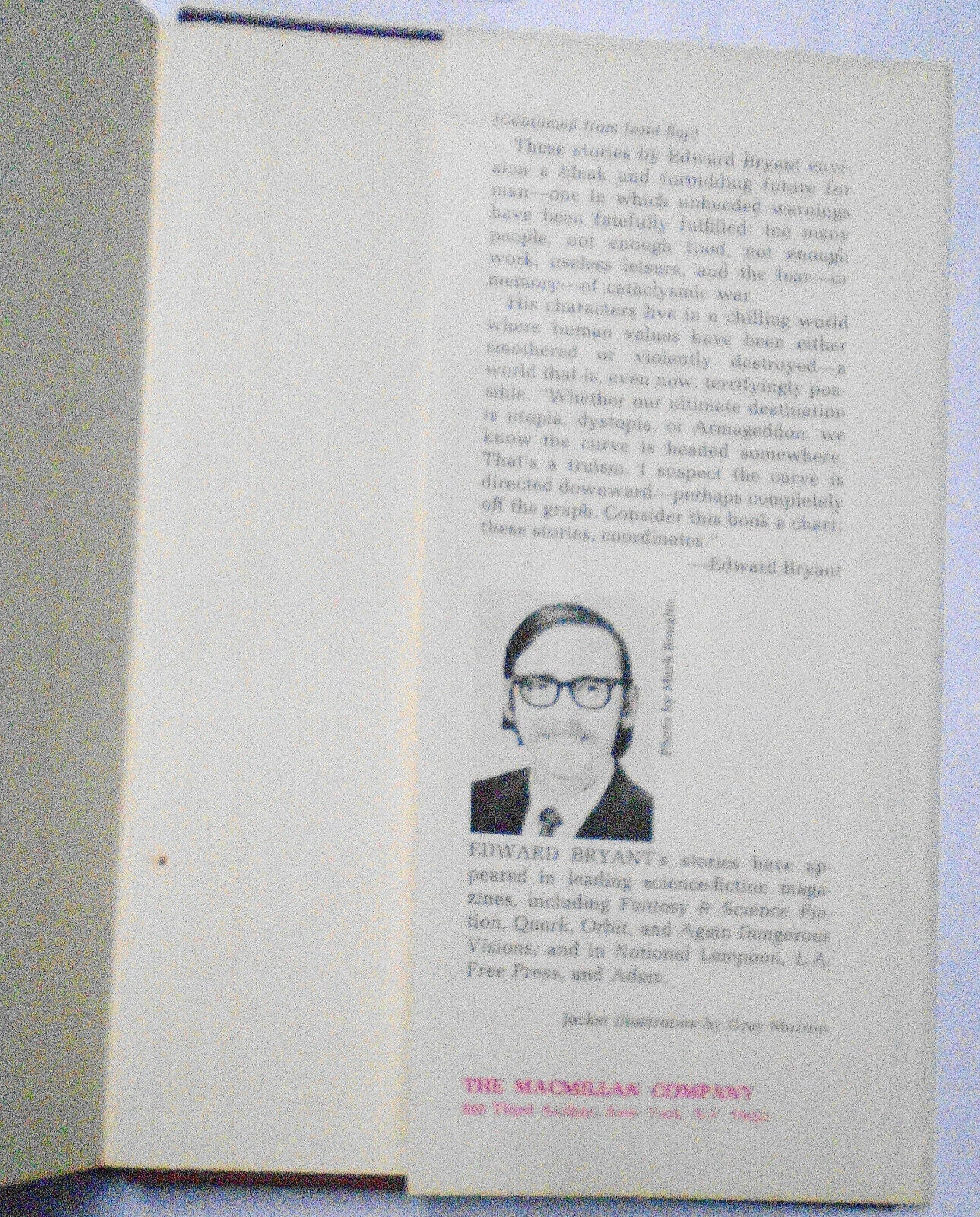 Among the Dead, by Edward Bryant. First Edition 1973 - Hardcover - 1st printing