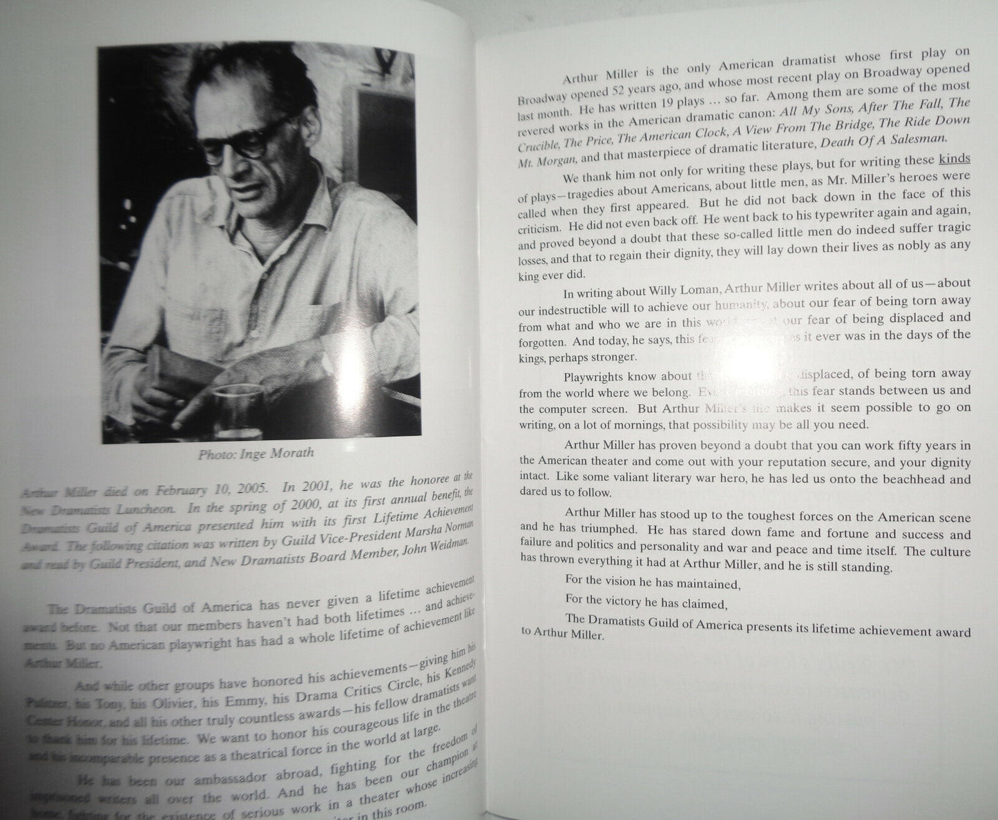 GEORGE C. WOLFE TRIBUTE, NEW DRAMATISTS 56th ANNIVERSARY SPRING LUNCHEON - 2005