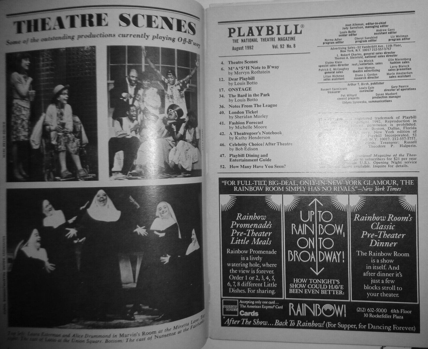 FIRES IN THE MIRROR CROWN HEIGHTS, BROOKLYN AND OTHER IDENTITIES - PLAYBILL 1992