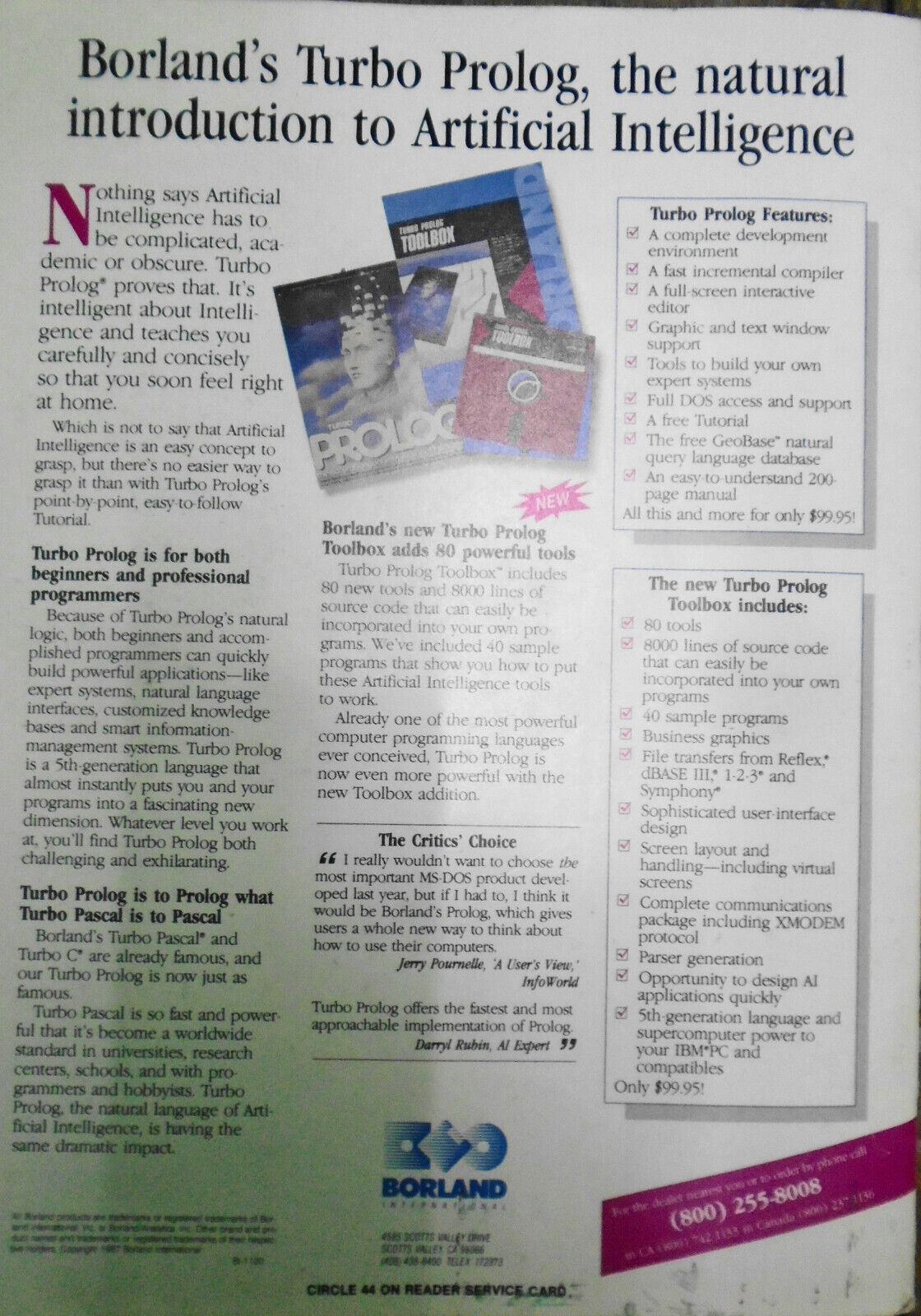 AI Expert, November 1987 - Object-oriented LISPs; the Manufacturing Brain, etc.