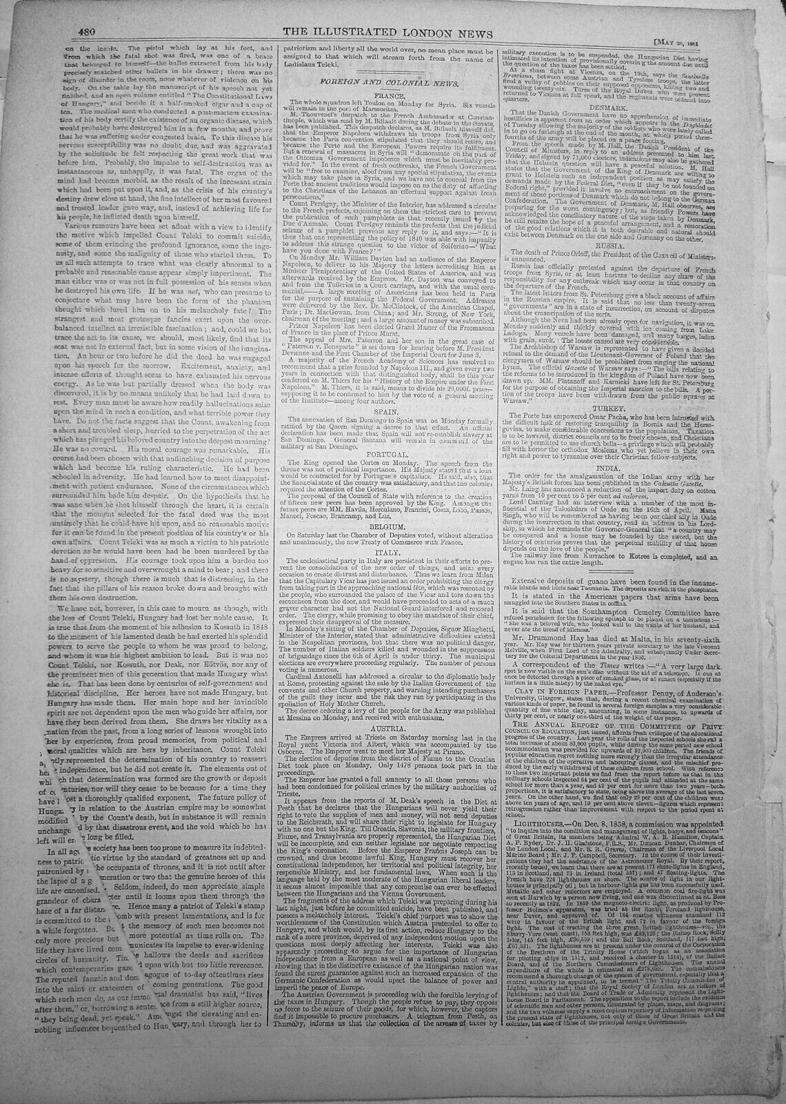 Harper's Ferry, Virginia - The Illustrated London News, May 25, 1861