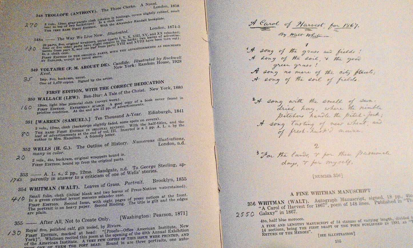 Valuable books : autographs and manuscripts... from Mrs. Lucius L. Button, 1930