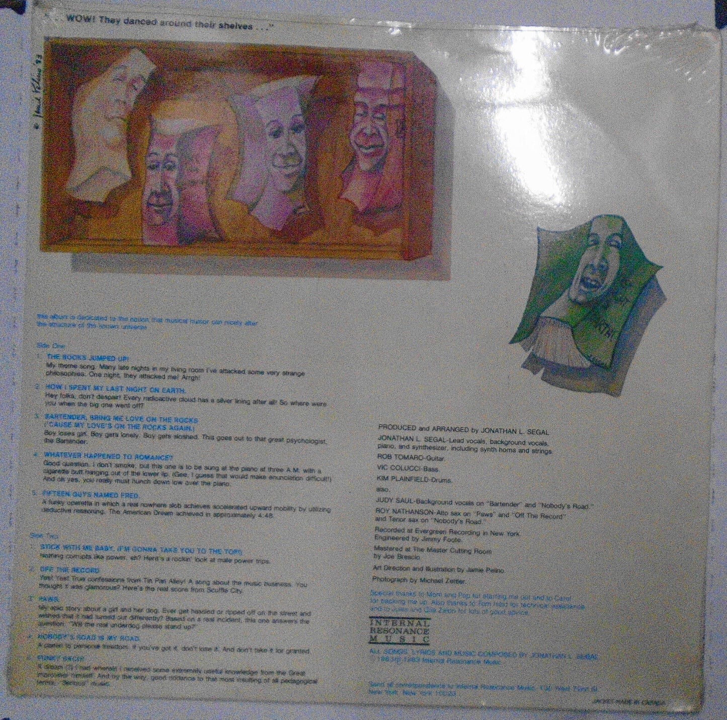 Jonathan L Segal: The Books Jumped Up - LP - SEALED, NEW.