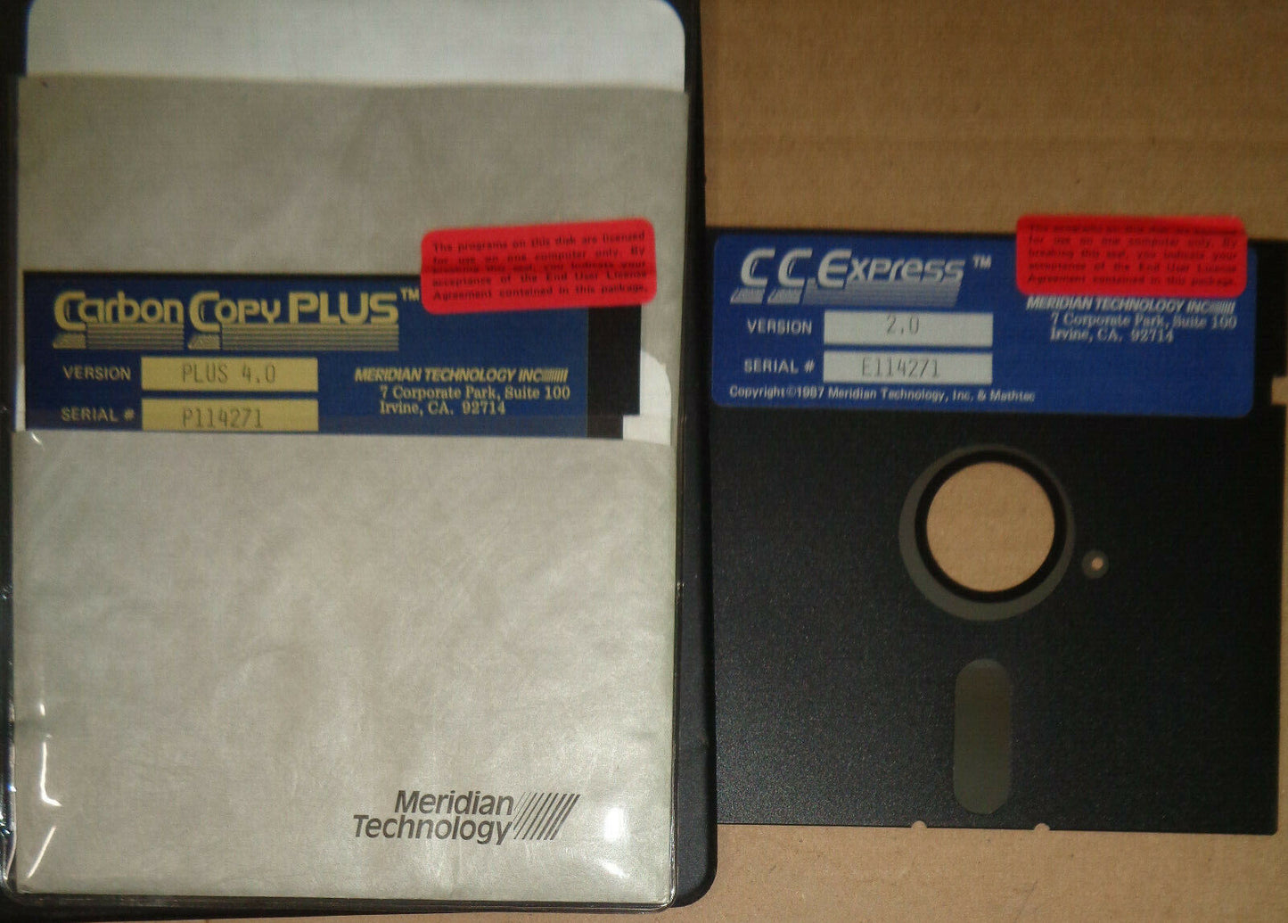 CC Express (& Carbon Copy Plus), by Meridian Technology. 1987