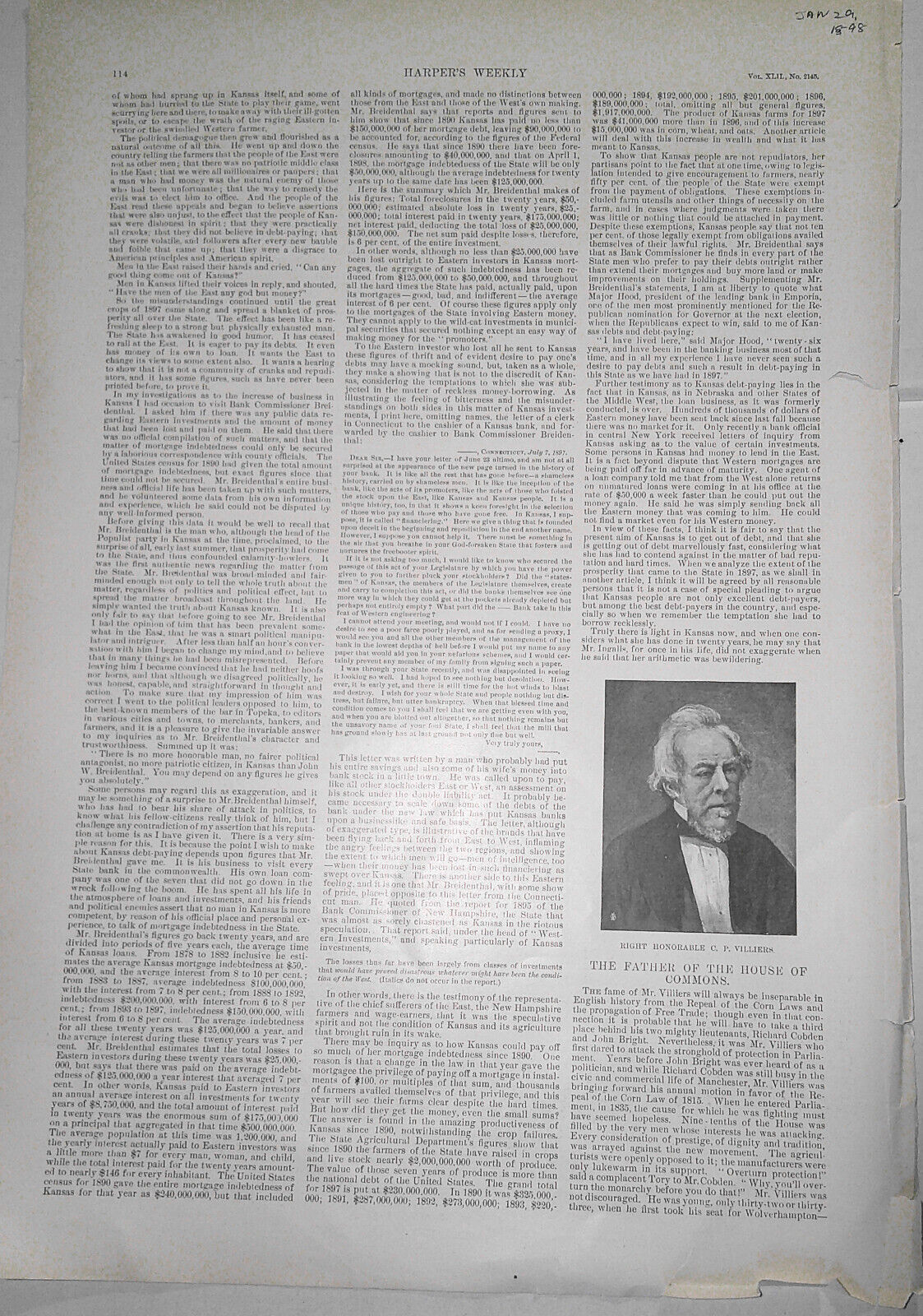 The Avery Architectural Library, Columbia University. Harper's Weekly 1898 print