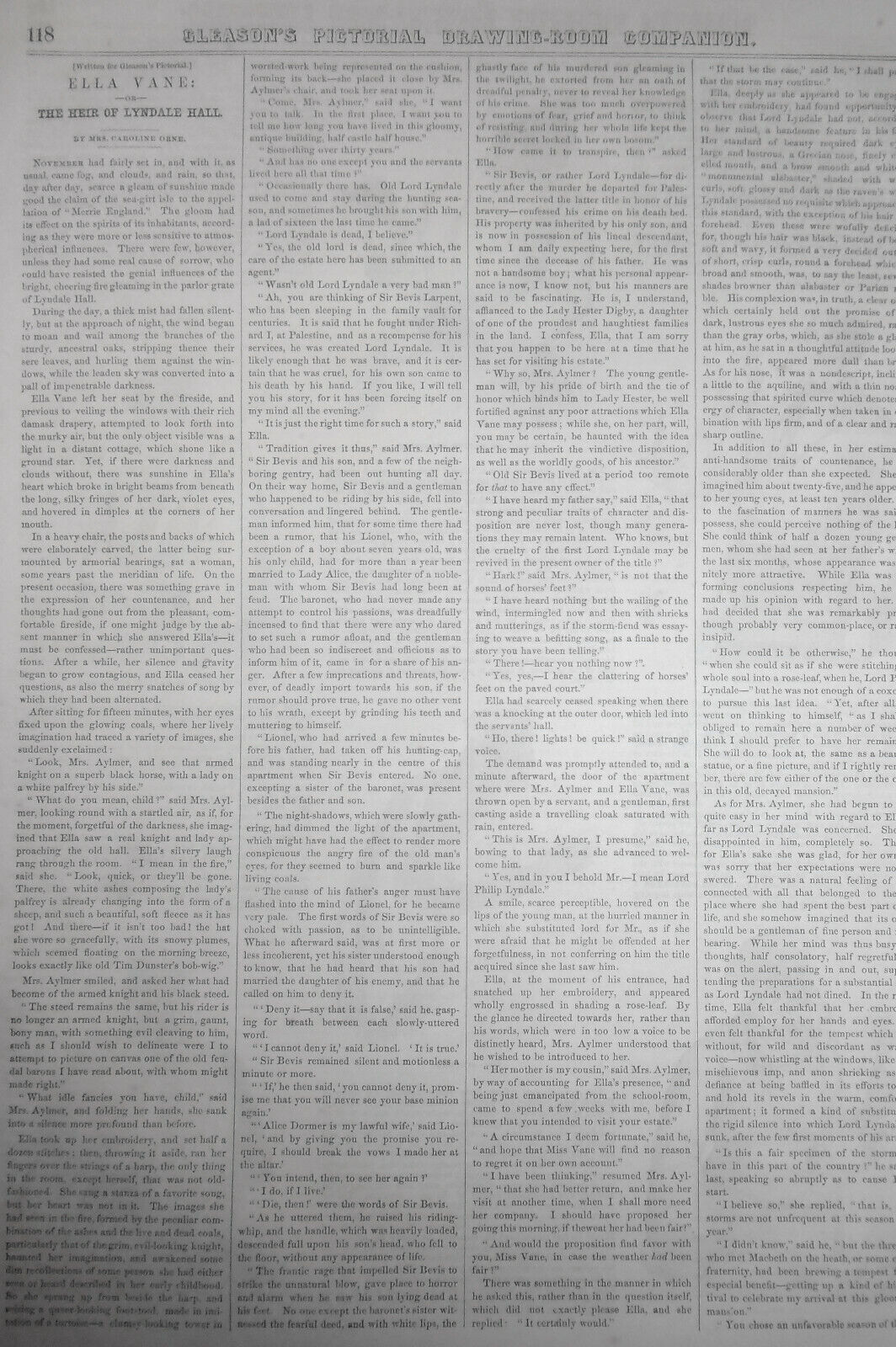 1852 Parties in a Criminal Trial in India - Print & story - Gleason's original