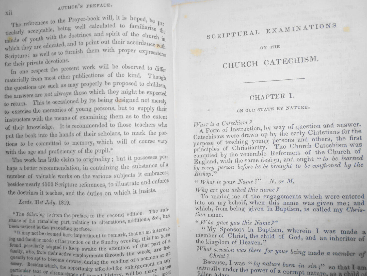 Scriptural Examinations On The Church Catechism, by Joshua Dixon. 1838
