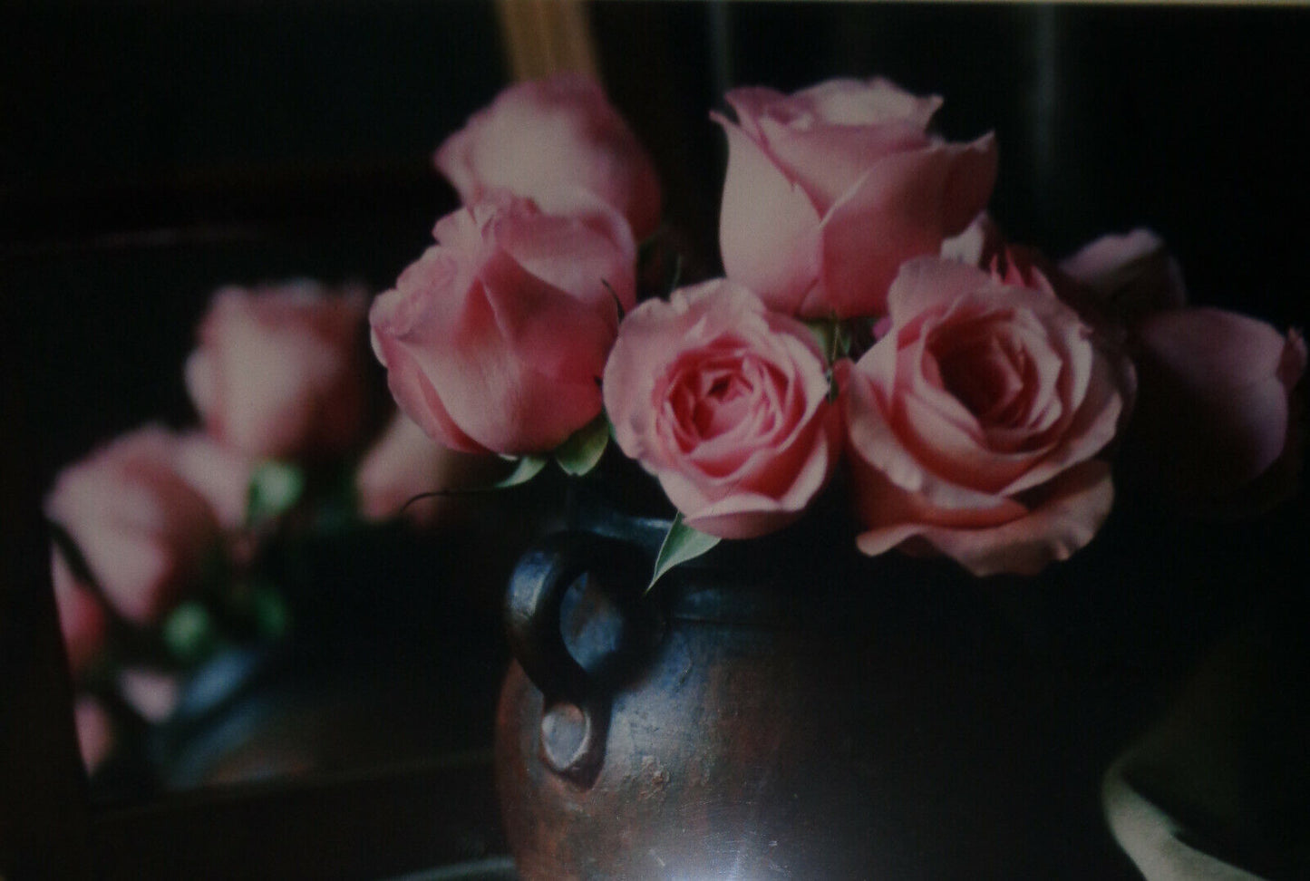 Bo Kass : Pink Roses in Pitcher - SIGNED original C-Print, framed
