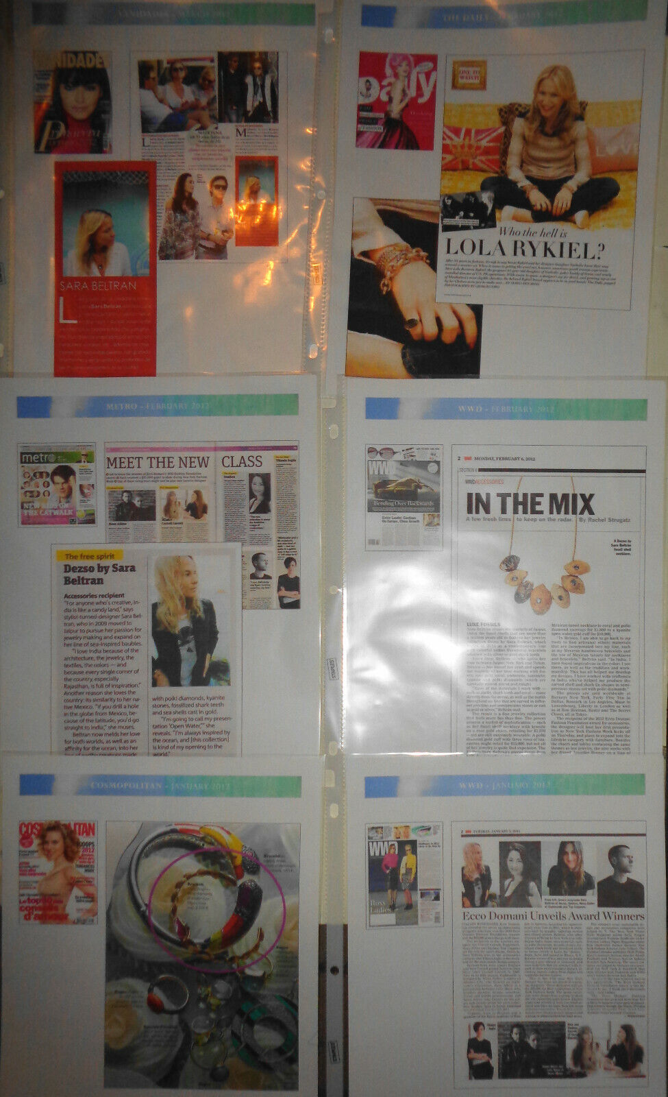 Sara Beltran Dezso Jewelry fashion magazine ad portfolio - 55 advertising prints