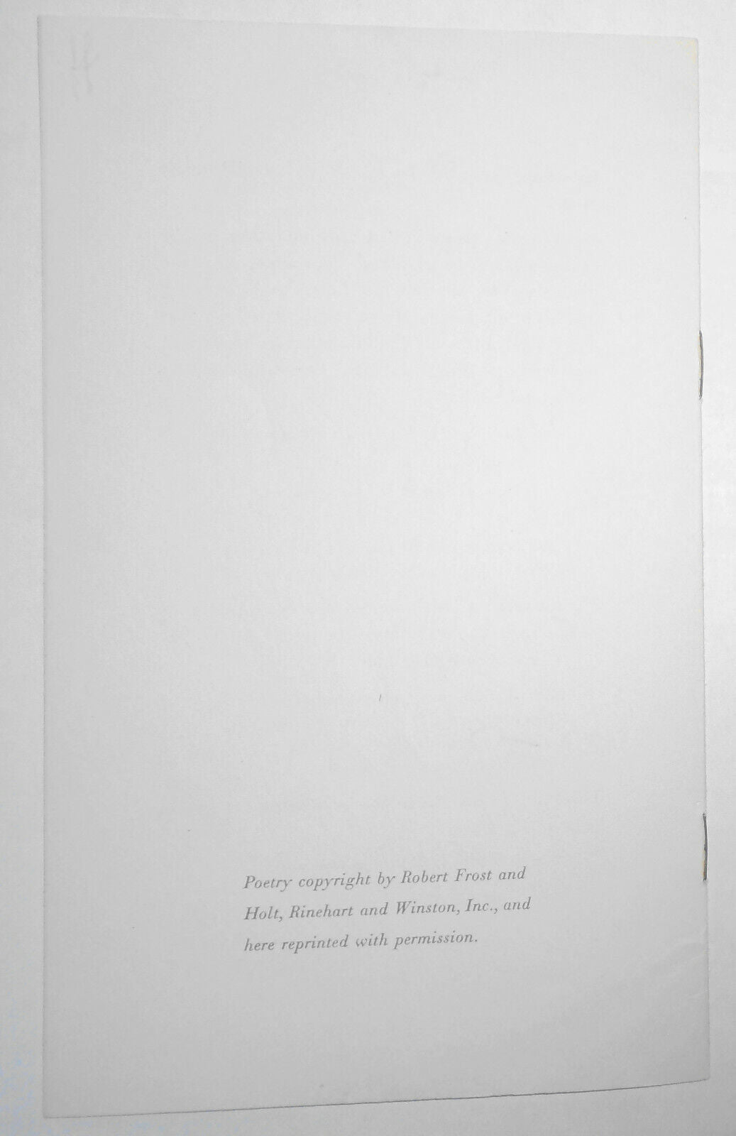 Robert Frost 1874 - 1963, by Louis M. Lyons -- pamphlet text of radio broadcast