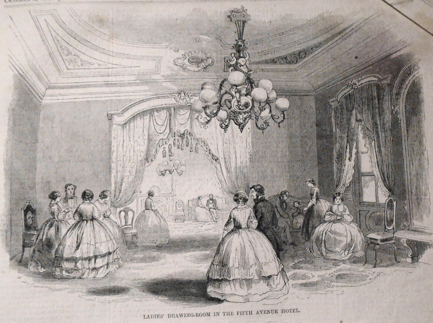 Harper's Weekly October 1, 1877 - Fifth Ave. Hotel; Iron Steamship Champion etc