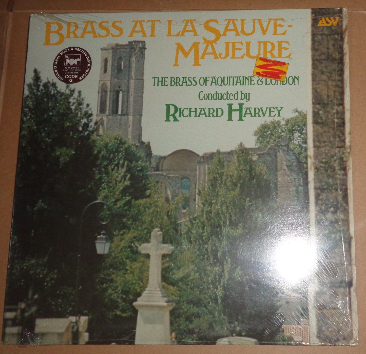 Brass at La Sauve-Majeure LP - SEALED, MINT - Richard Harvey, Brass of Aquitaine