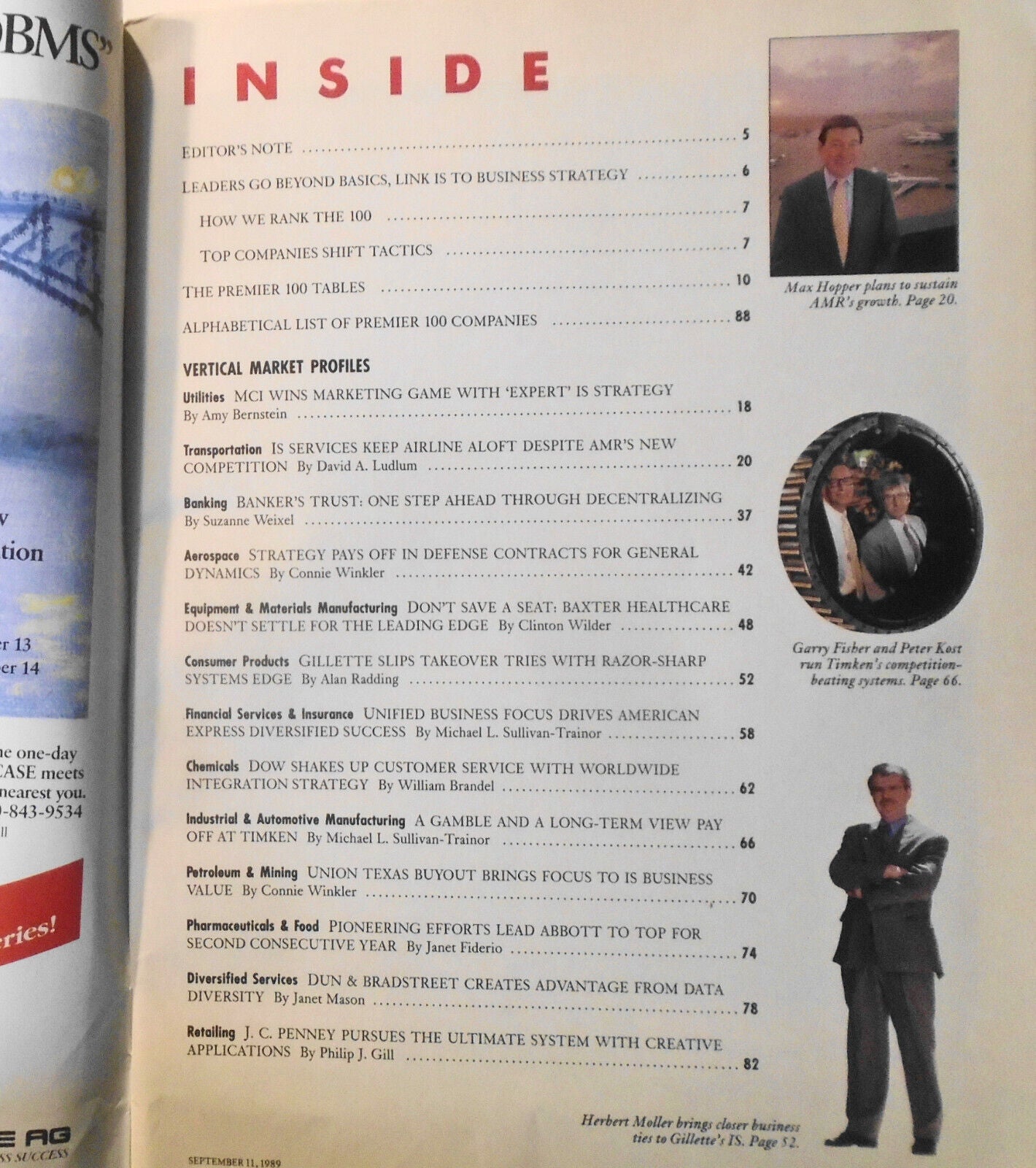 Computerworld : The Premier 100 - September 11, 1989