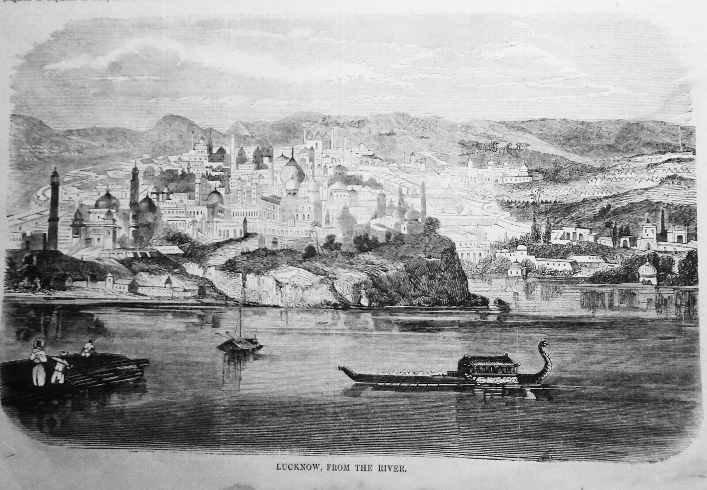Lucknow, From The Residency & From The River - Harper's Weekly May 8, 1858