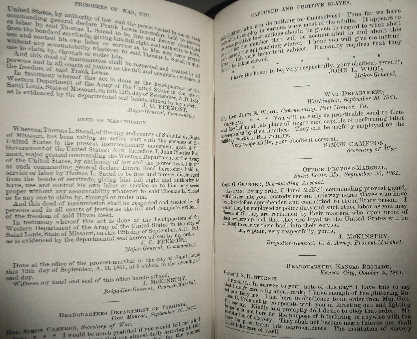 1894 The War of Rebellion - Ser 2 Vol 1 - Texas Surrender, Prisoners, Slaves etc
