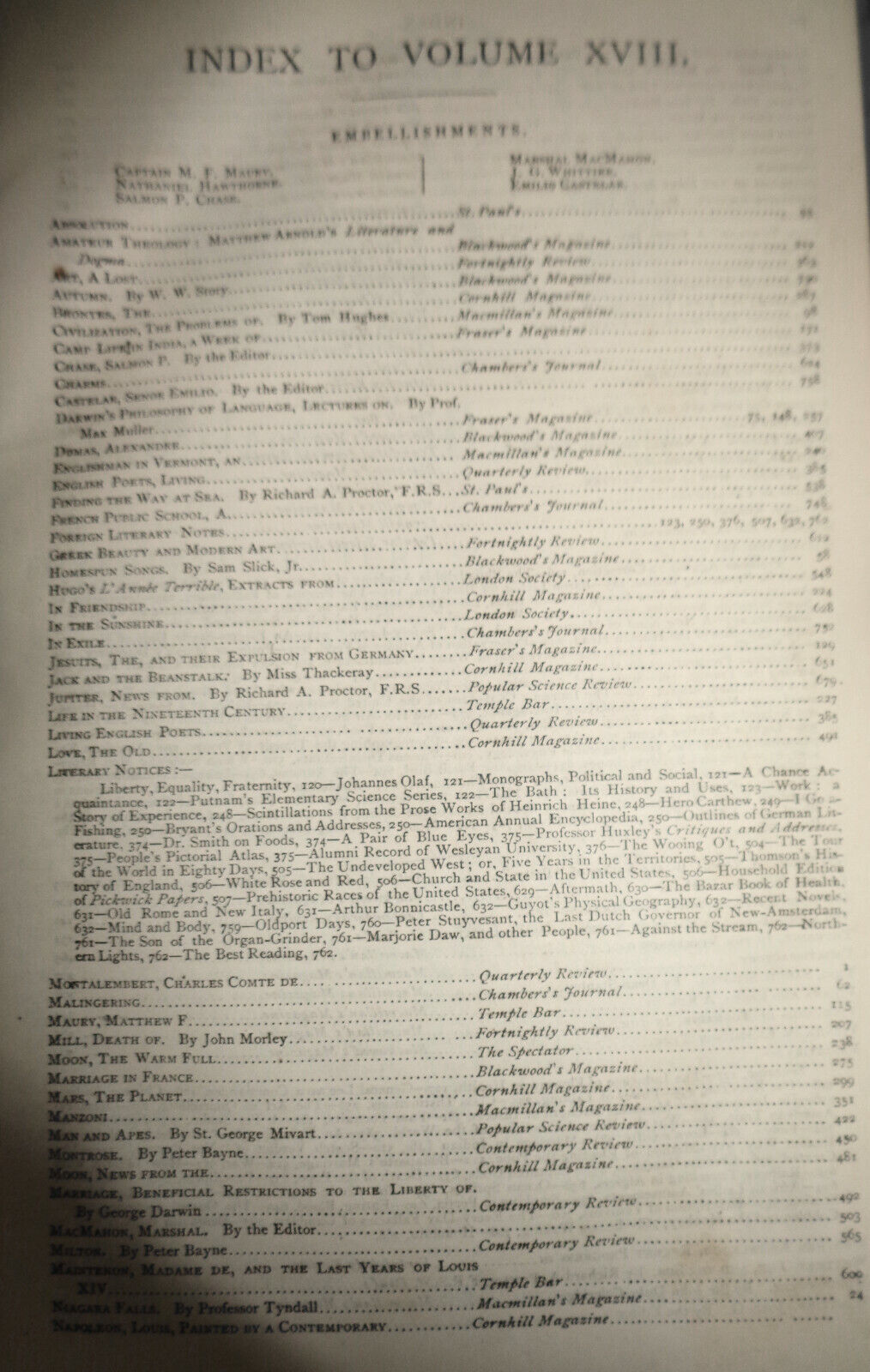 1873 The Eclectic magazine of foreign literature, science art July-Dec Vol. 18