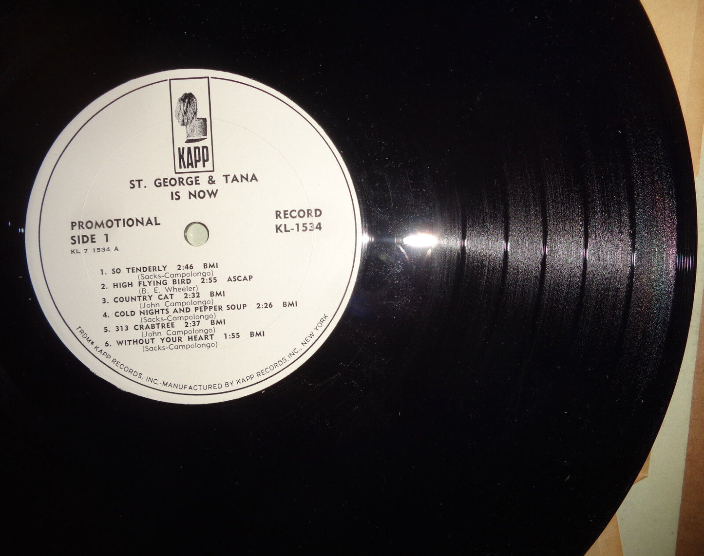 St George & Tana - Is Now - NM Vinyl KL-1534 White Label Promo MONO 1967