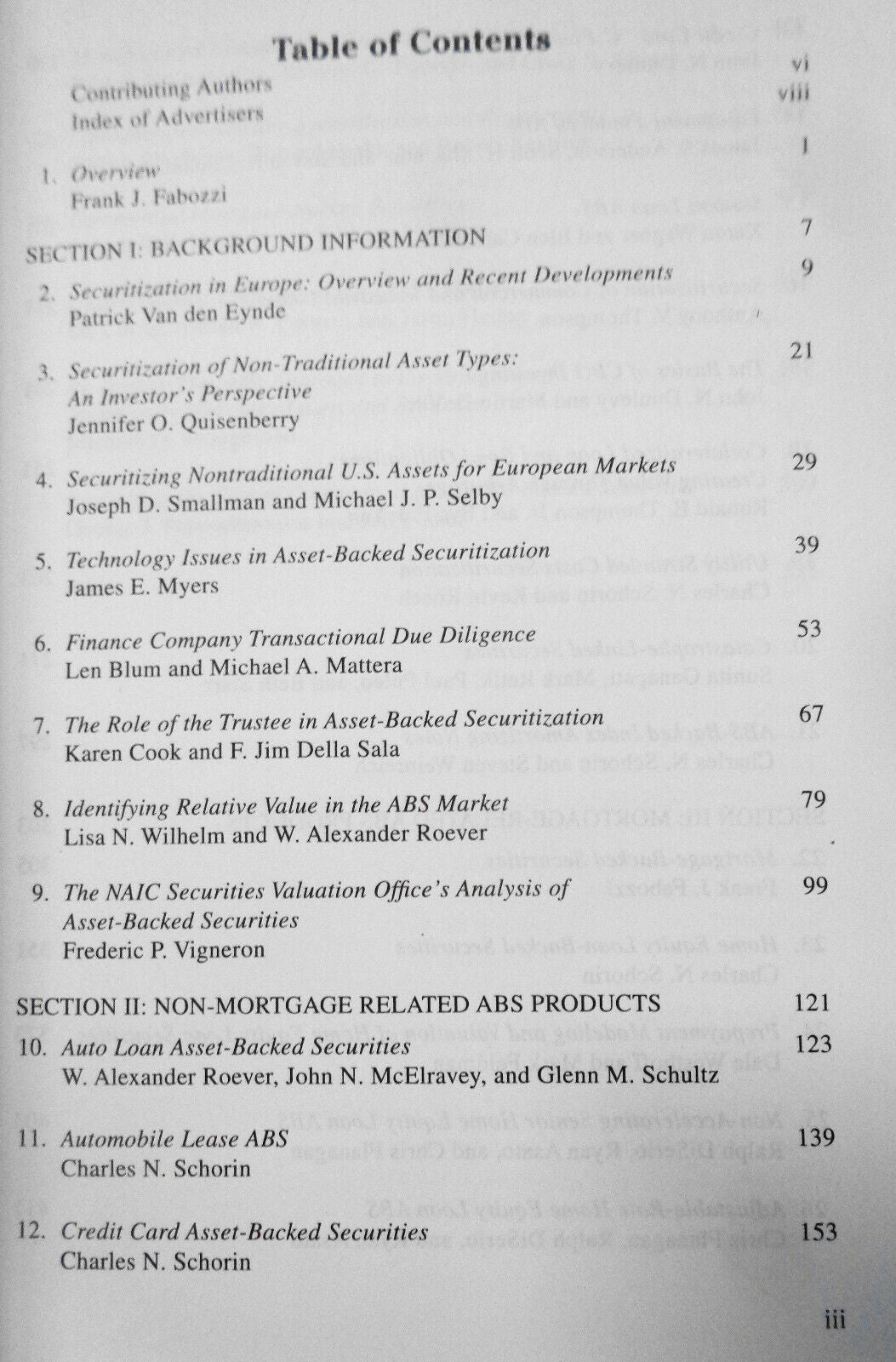 Handbook of Structured Financial Products, by Frank J. Fabozzi. Hardback