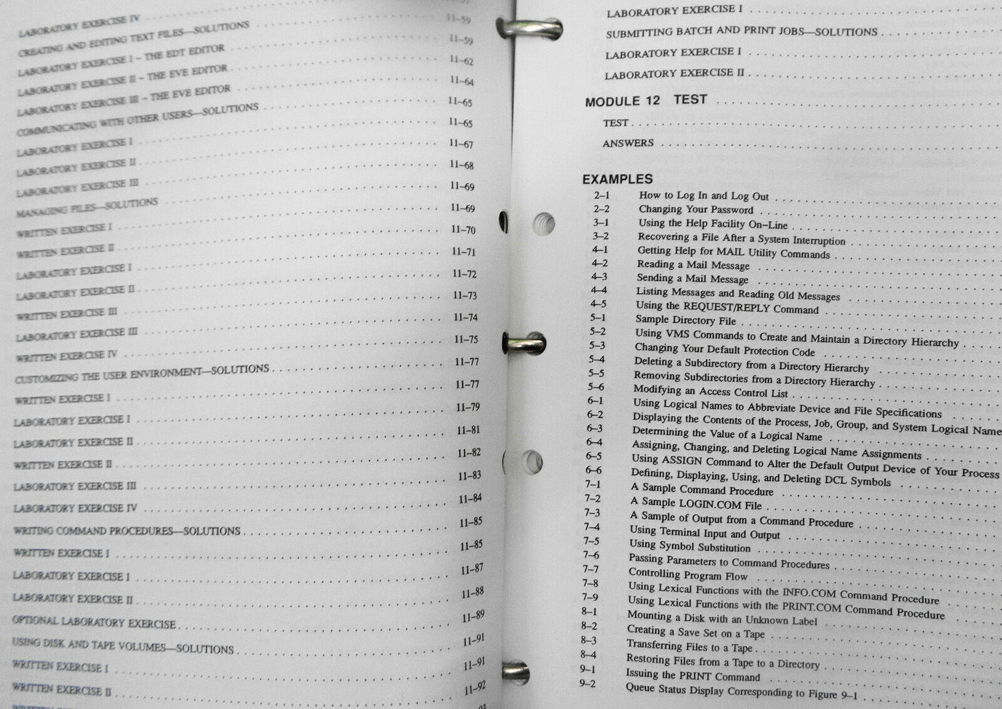 VMS Utilities and commands I student workbook - 1988 Digital Equipment Corp.