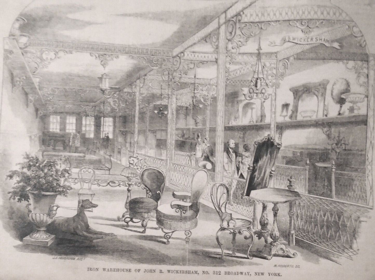 Gleason's Pictorial February 4, 1854 - Panoramic Represention of Crystal Palace