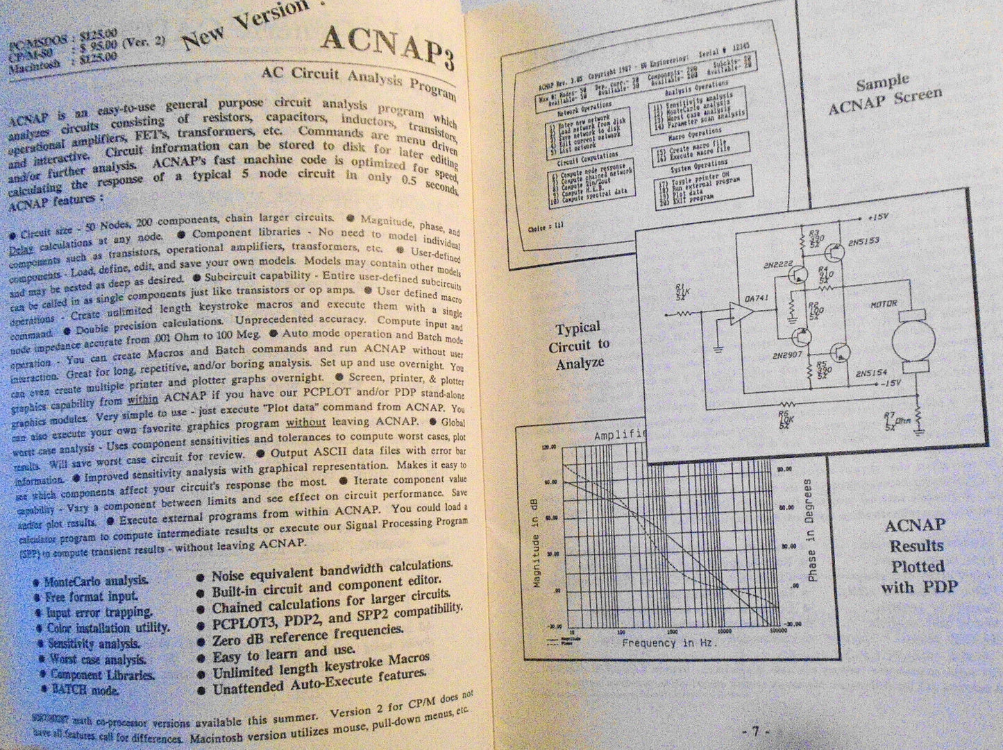 BV Engineering Hardware / Software Catalog 6, 1987.
