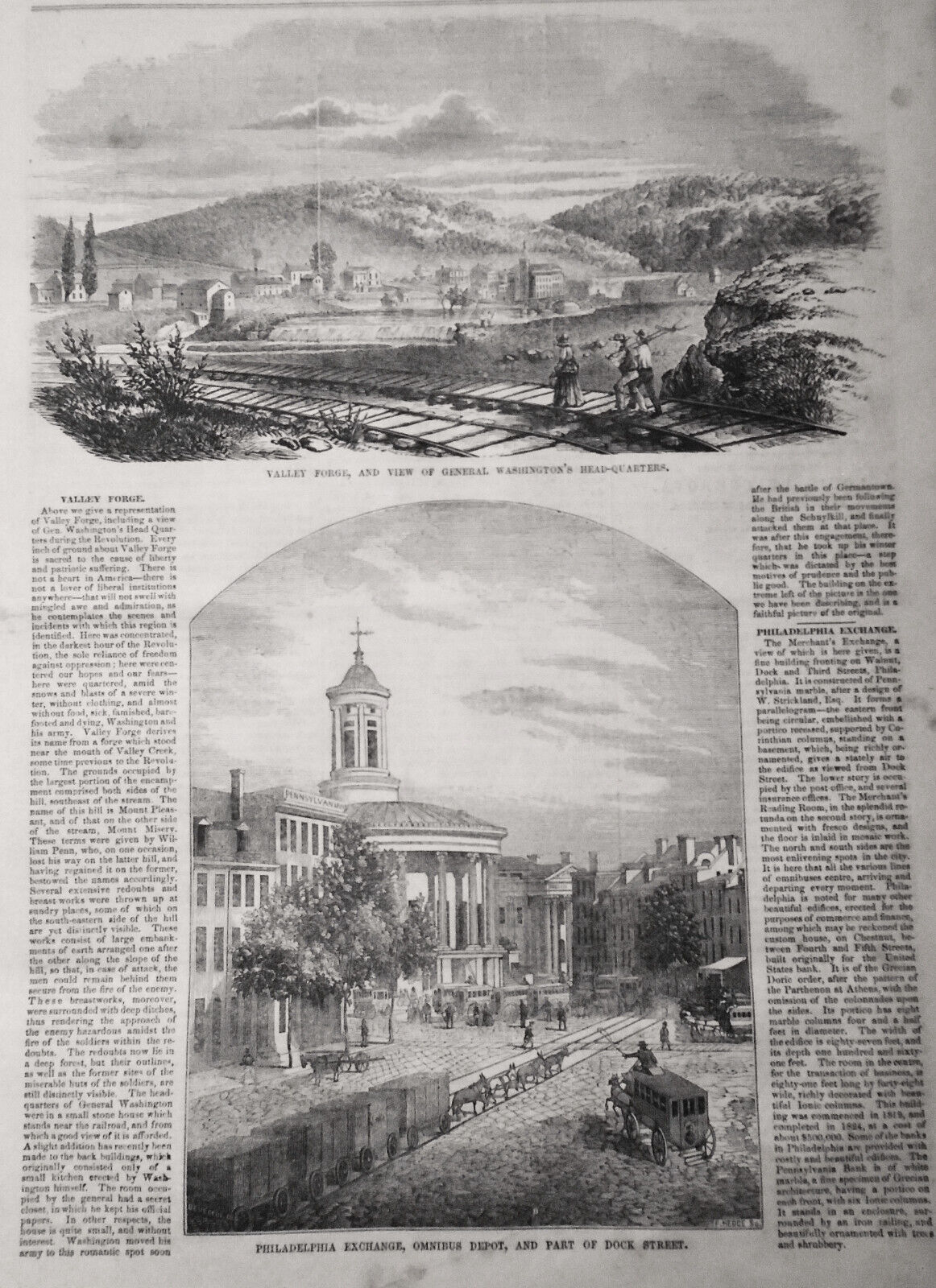 Gleason's Pictorial, May 6, 1854 - Audubon; Valley Forge; Park at Muskau; etc