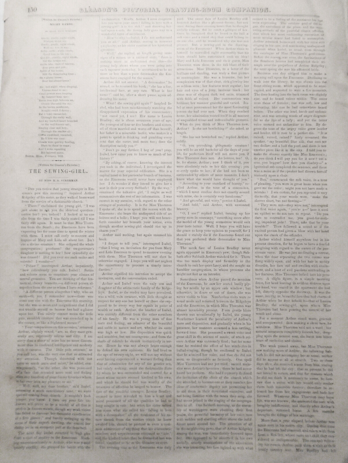 Embarkation Of Political Prisoners... / Fortress at Ham.. Exile - Gleason's 1852