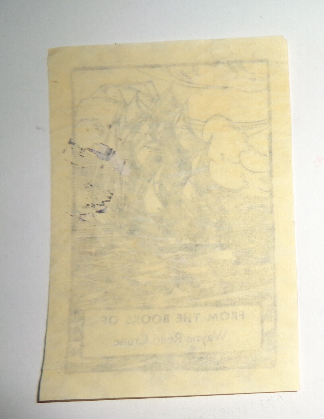 Wayne Reed Crone Ex Libris Bookplate