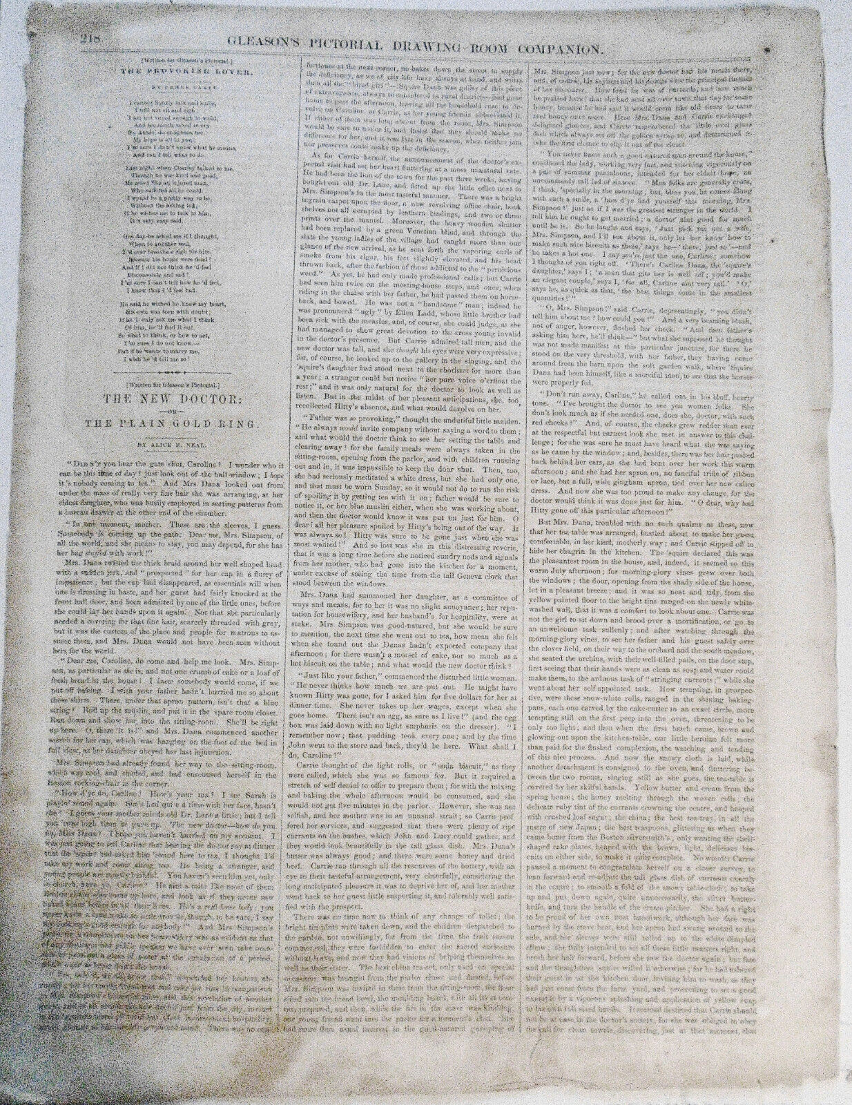 Philadelphia Gas Works - Gleason's Pictorial, April 1853 - 4 Prints & story