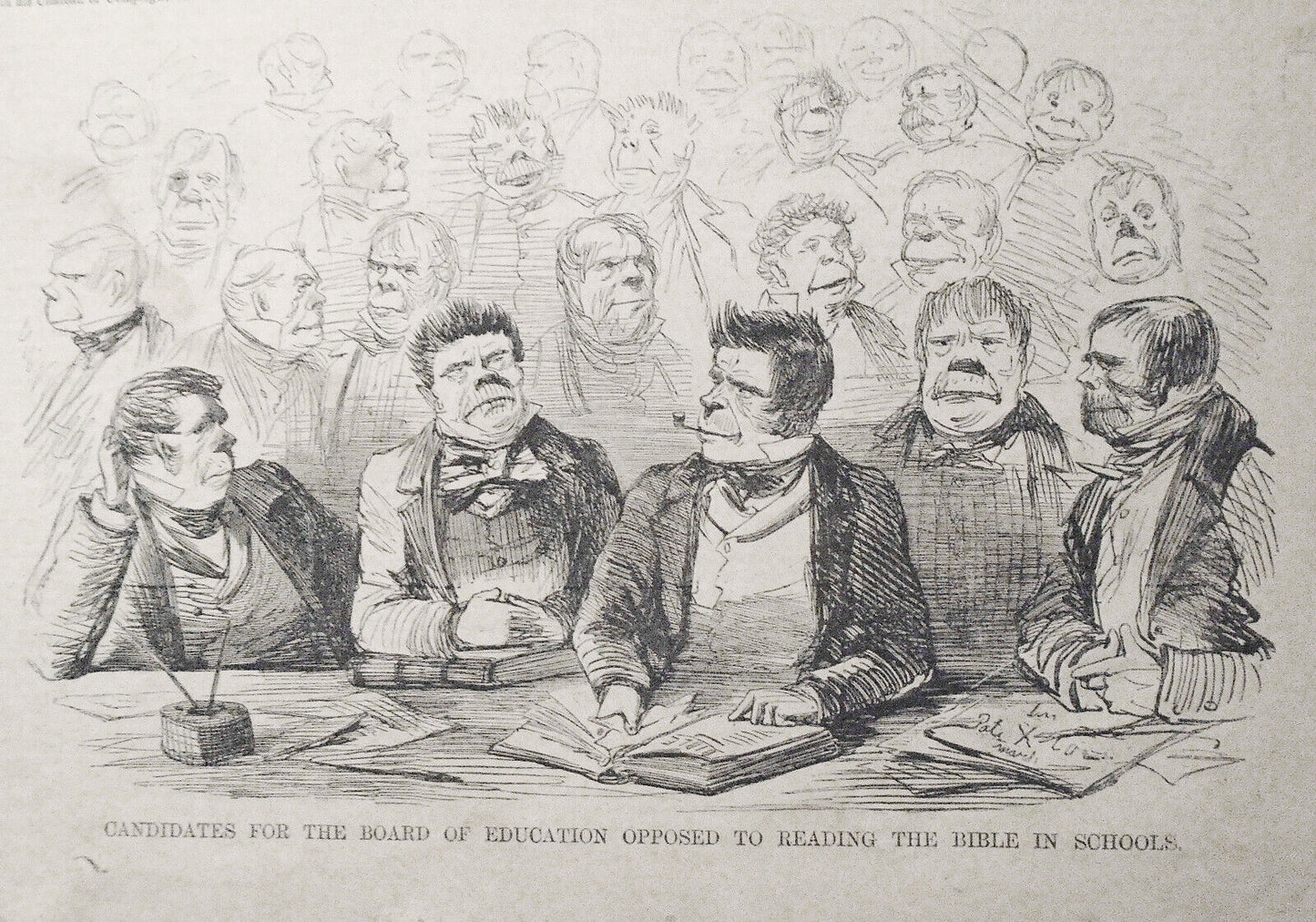 CANDIDATES FOR THE BOARD OF EDUCATION OPPOSED TO READING THE BIBLE IN SCHOOLS