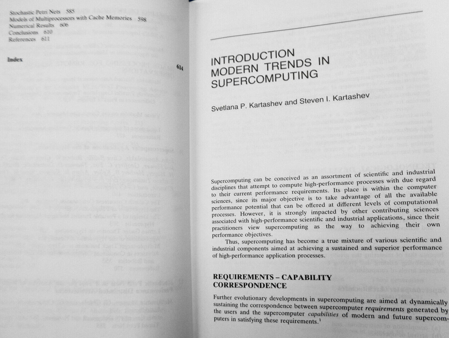 SUPERCOMPUTING SYSTEMS, by Steven Kartashev, & Svetlana Kartashev. Fine/Fine