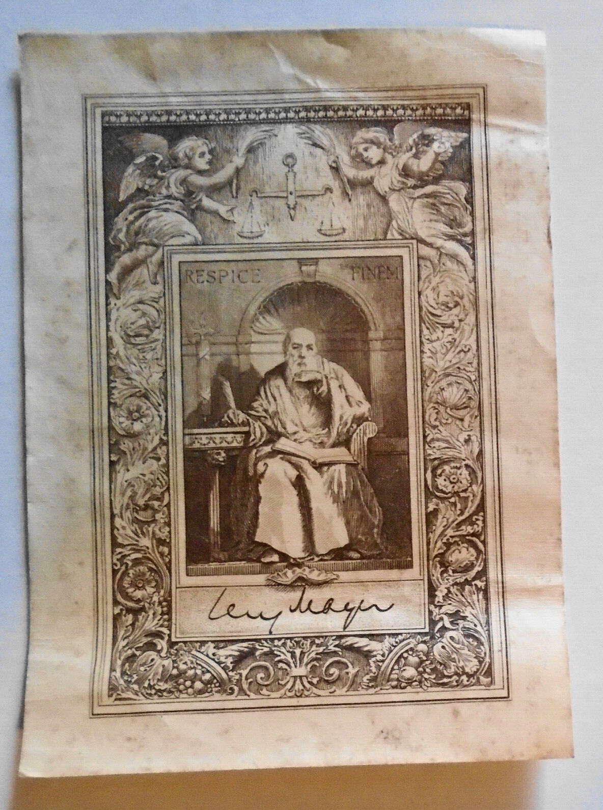 Lew Mayer - Ex Libris Bookplate