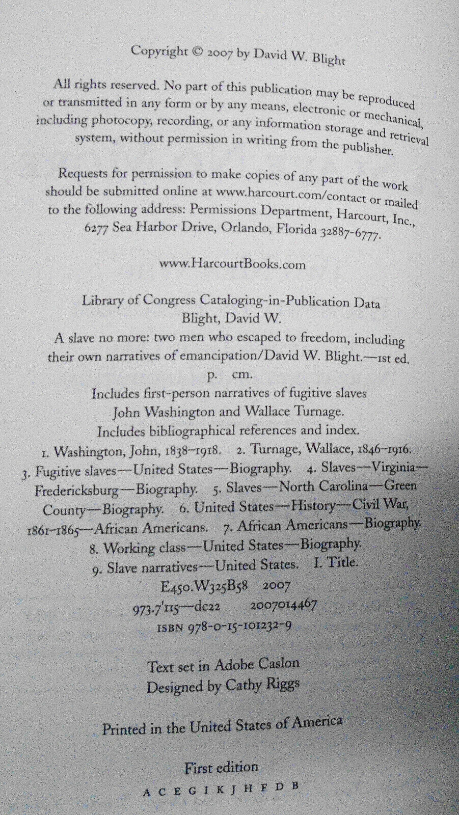 Incidents in the Life of a Slave Girl + A Slave No More (uncorrected proof)