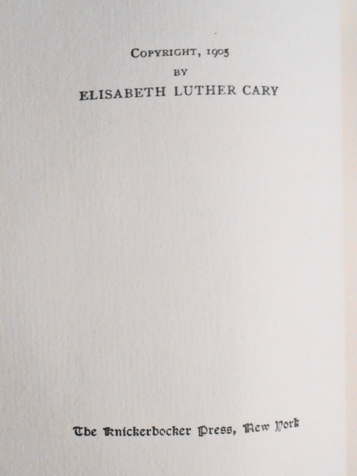 The novels of Henry James : a study, by Elisabeth Luther Cary. 1905. 1st edition