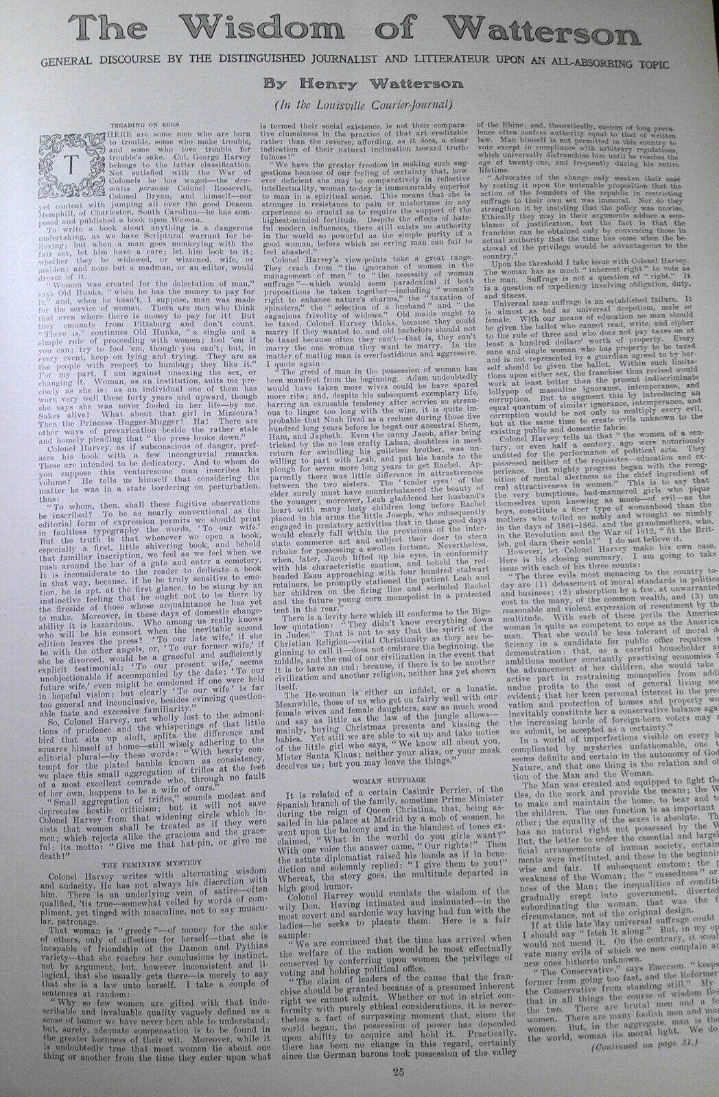 Harper's Weekly March 27, 1909. Mark Twain letter; Female cabinet; St. Gaudens